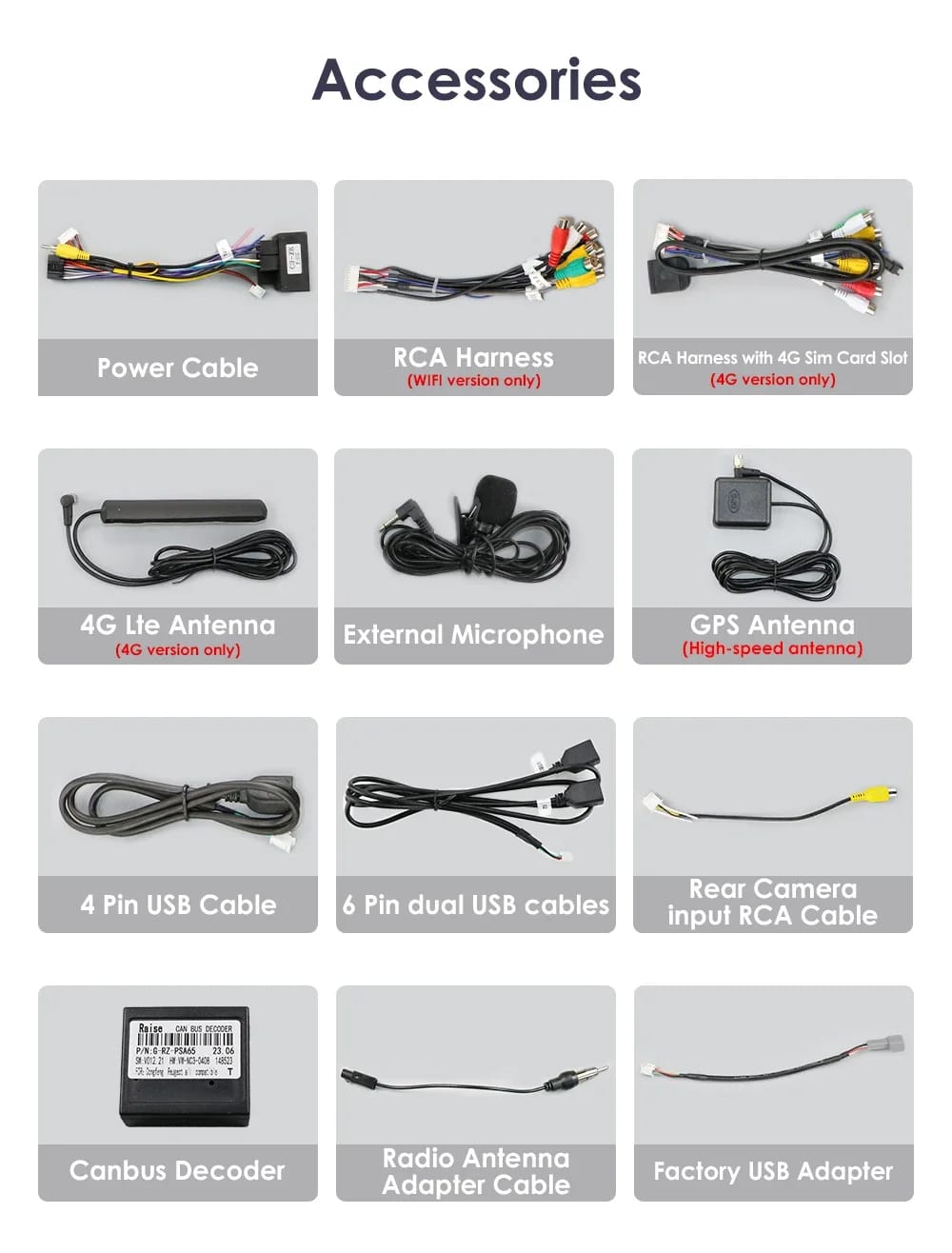 Autoradio Android per Citroen C3 DS3 (2010-2016) — connettori e cablaggio inclusi