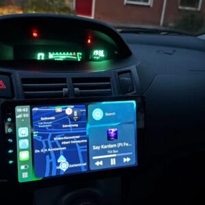 Autoradio Android per Toyota Yaris (2005-2012) — dettaglio schermo touch