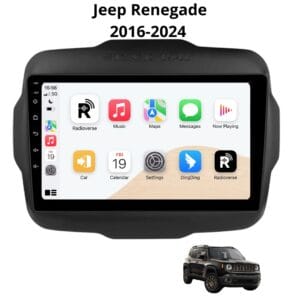 Autoradio Android con CarPlay per Jeep Renegade (2016-2020) — vista frontale