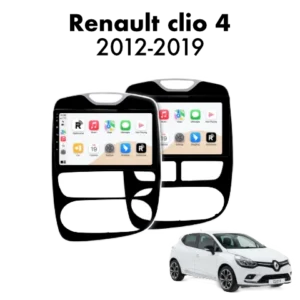 Autoradio Android con CarPlay per Renault Clio 4 e ZOE (2012-2019) — vista frontale