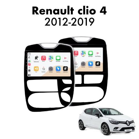 Autoradio Android con CarPlay per Renault Clio 4 e ZOE (2012-2019) — vista frontale