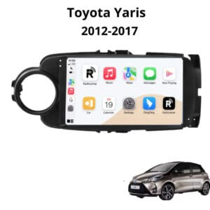 Autoradio Android con CarPlay per Toyota Yaris (2012-2017) — vista frontale
