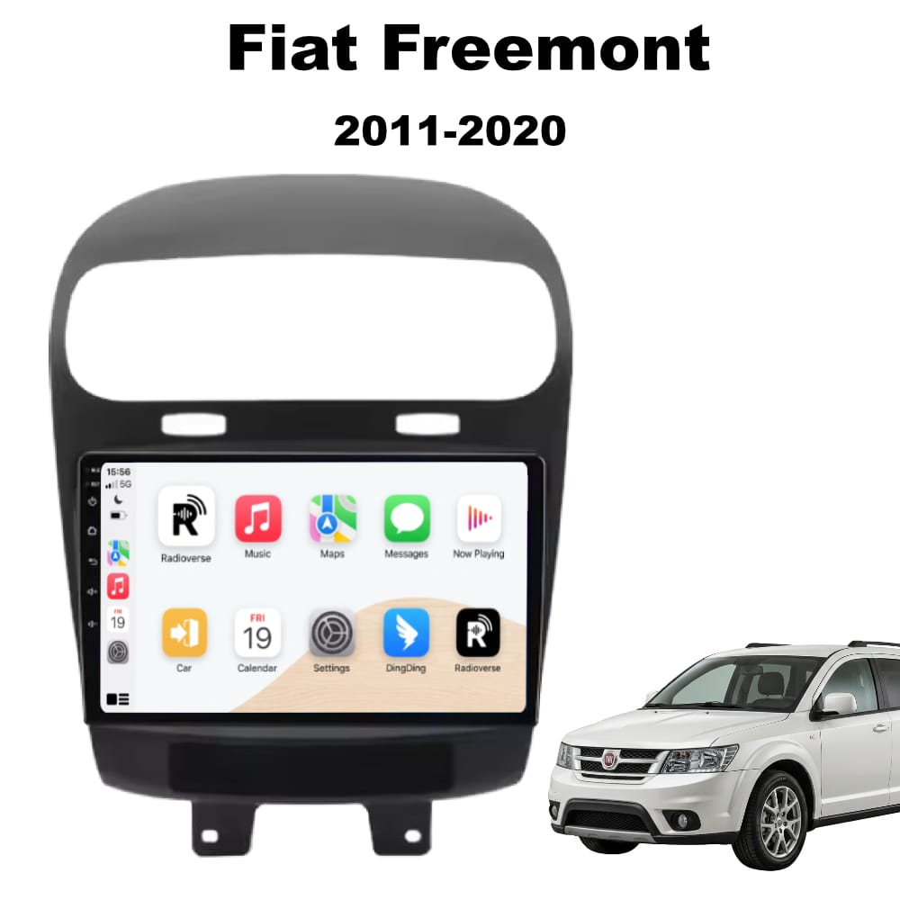 Autoradio Android con CarPlay per Fiat Freemont (2009-2020) — vista frontale