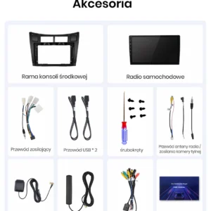 Autoradio Android per Toyota Yaris (2005-2012) — connettori e cablaggio inclusi