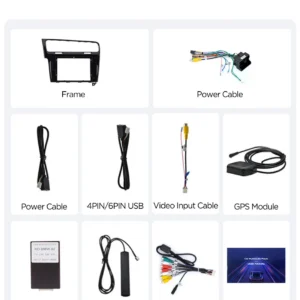 Autoradio Android per Volkswagen Golf 7 (2012-2017) — connettori e cablaggio inclusi