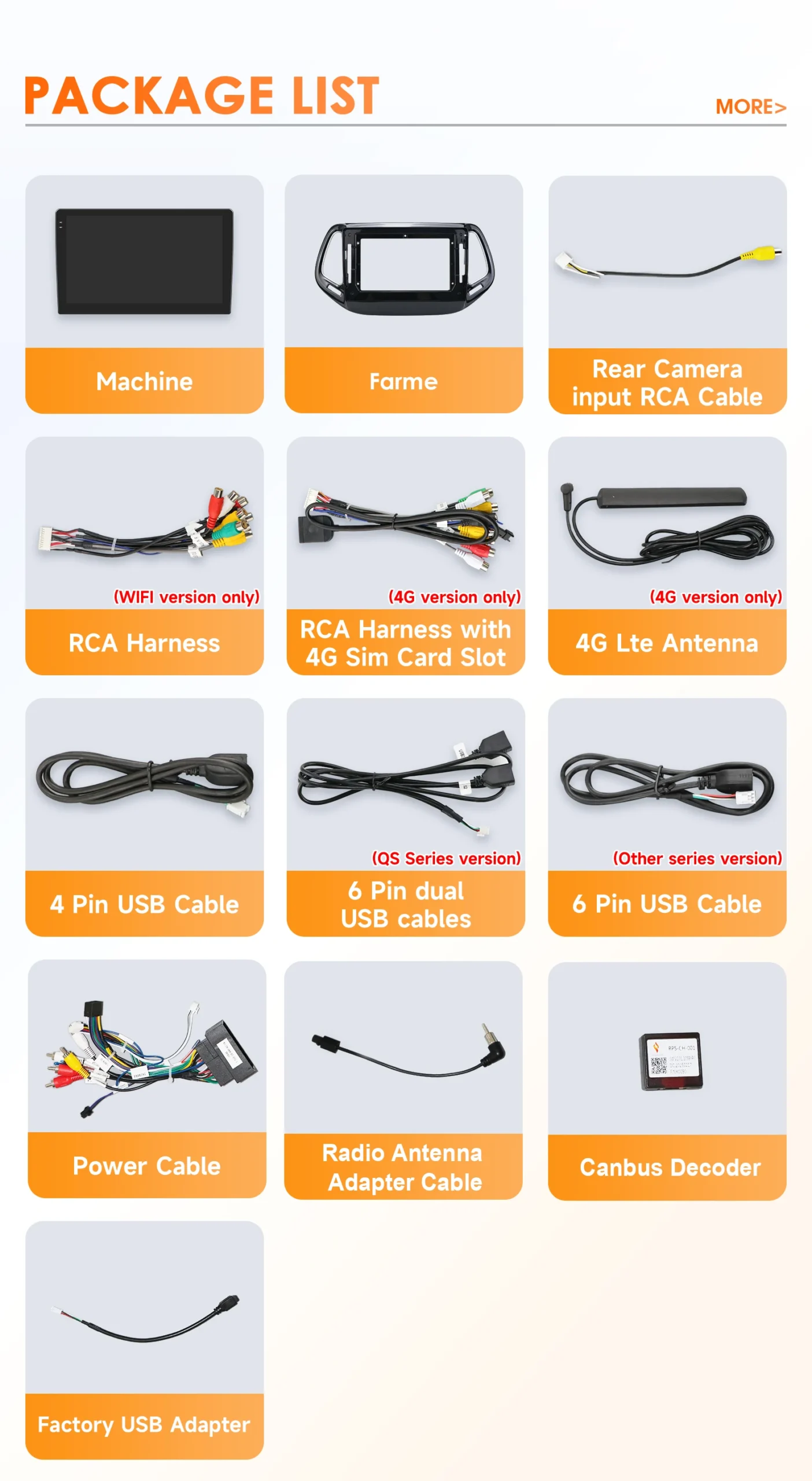 Autoradio Android per Jeep Compass (2007-2009) — mascherina dedicata