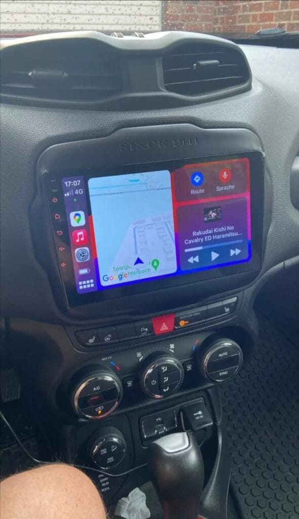 Autoradio Android per Jeep Renegade (2016-2020) — mascherina dedicata