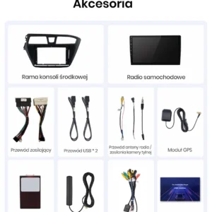 Autoradio Android per Hyundai i20 (2015-2018) — connettori e cablaggio inclusi