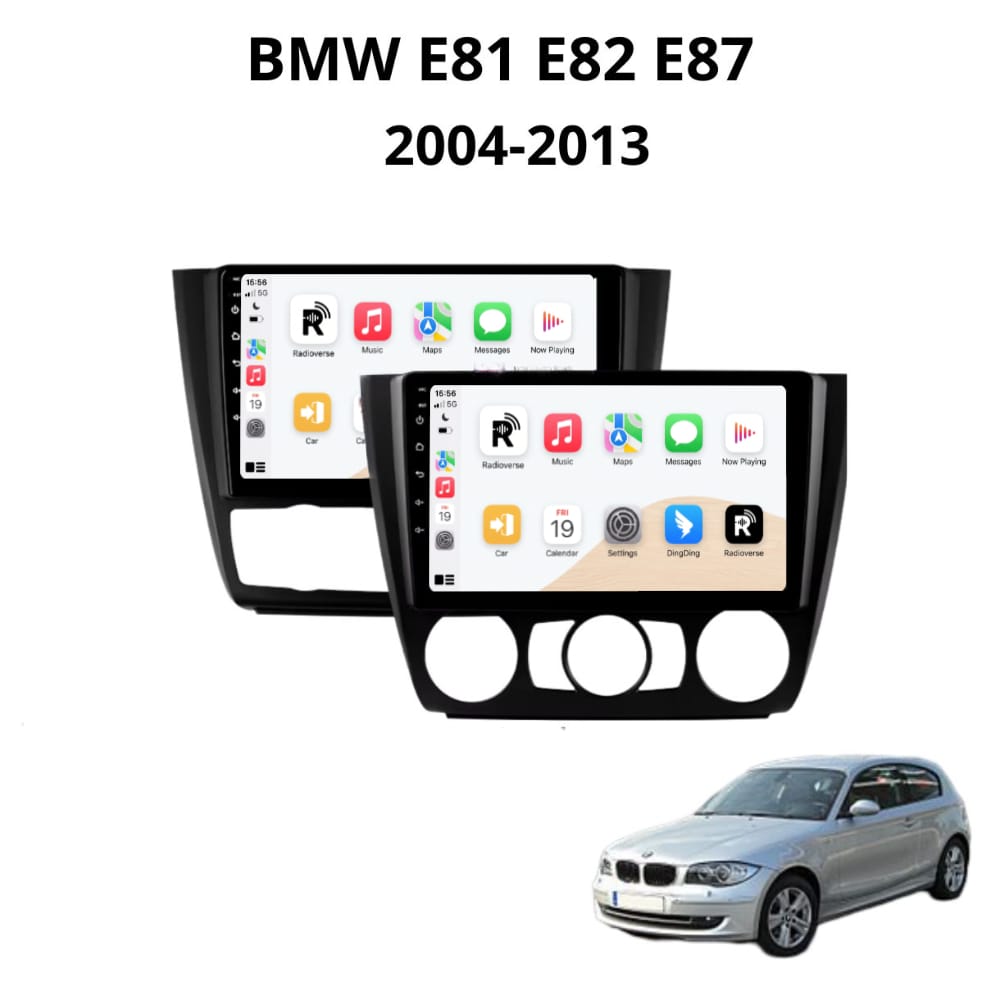 Autoradio Android con CarPlay per Autoradio Android BMW Serie 1 E81/E82/E87 (2004–2013) — vista fron