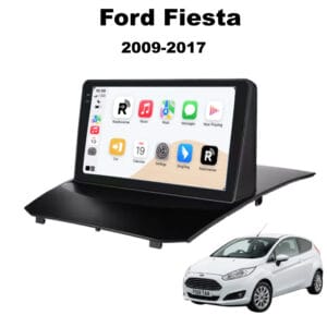 Autoradio Android con CarPlay per Ford Fiesta (2009-2017) — vista frontale