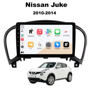 Autoradio Android con CarPlay per Nissan Juke (2010-2014) — vista frontale