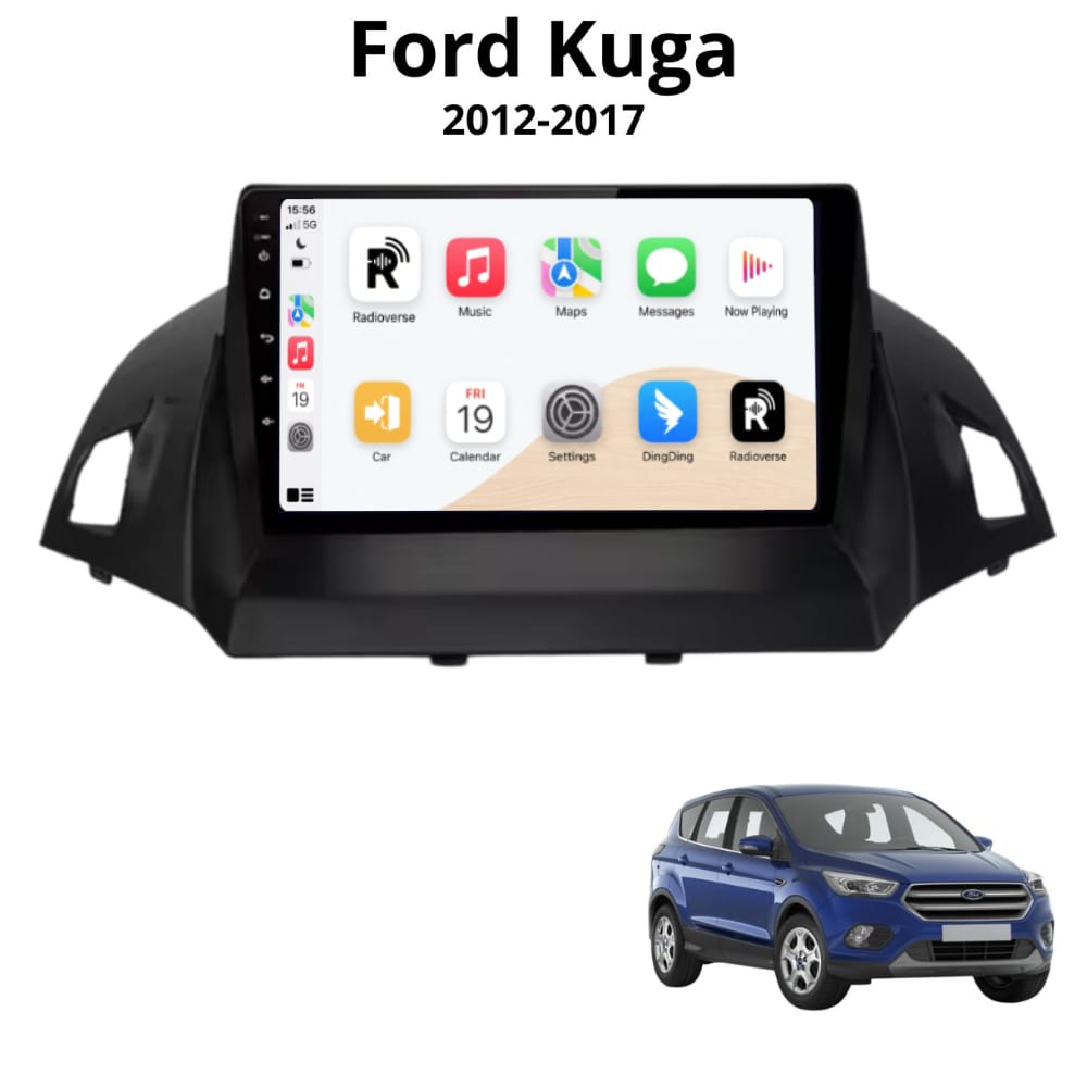 Autoradio Android con CarPlay per Ford Escape Kuga 2 (2013-2016) — vista frontale