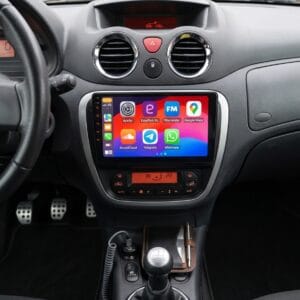 Autoradio Android con CarPlay per Citroen C2 C3 (2001-2010) — vista frontale
