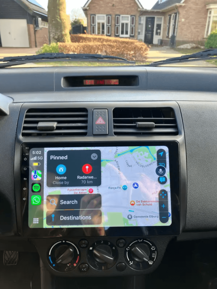Autoradio Android per Suzuki Swift 3 (2003-2010) — dettaglio schermo touch