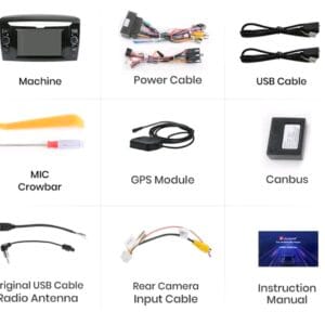 Autoradio Android per Lancia Ypsilon (2011-2023) — connettori e cablaggio inclusi