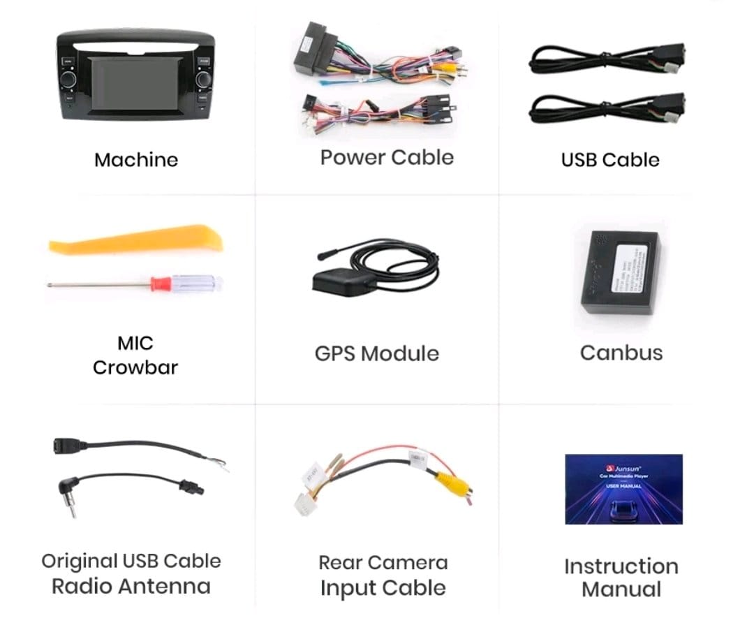 Autoradio Android per Lancia Ypsilon (2011-2023) — connettori e cablaggio inclusi