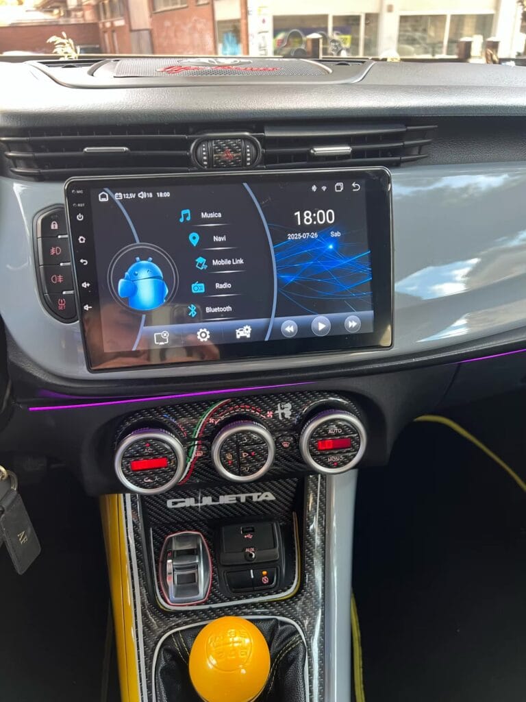 Autoradio Android per Alfa Romeo Giulietta (2015-2020) 9" | CarPlay Wireless, GPS, DSP