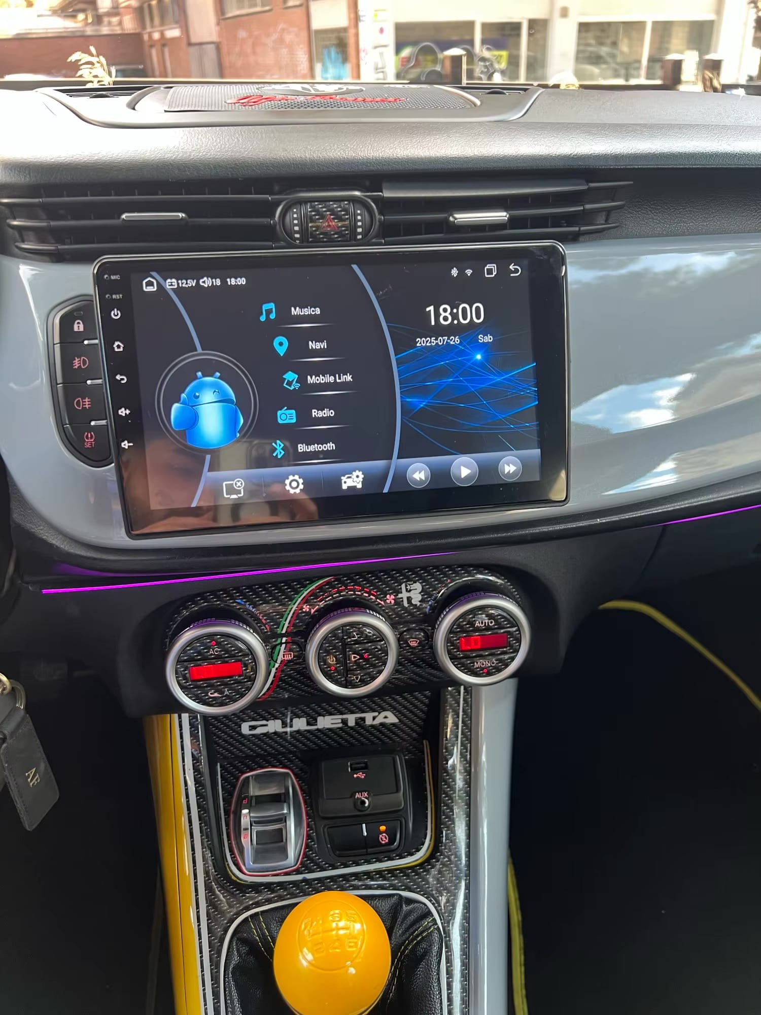 Autoradio Android per Alfa Romeo Giulietta (2015-2020) 9" | CarPlay Wireless, GPS, DSP - immagine 1