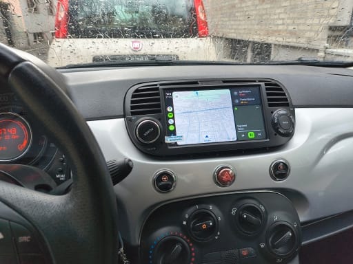 Autoradio Android per Fiat 500 (2007-2015) — mascherina dedicata