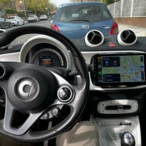 Autoradio Android per Smart 453 Forfour e Fortwo (2014-2022) — installata nella plancia