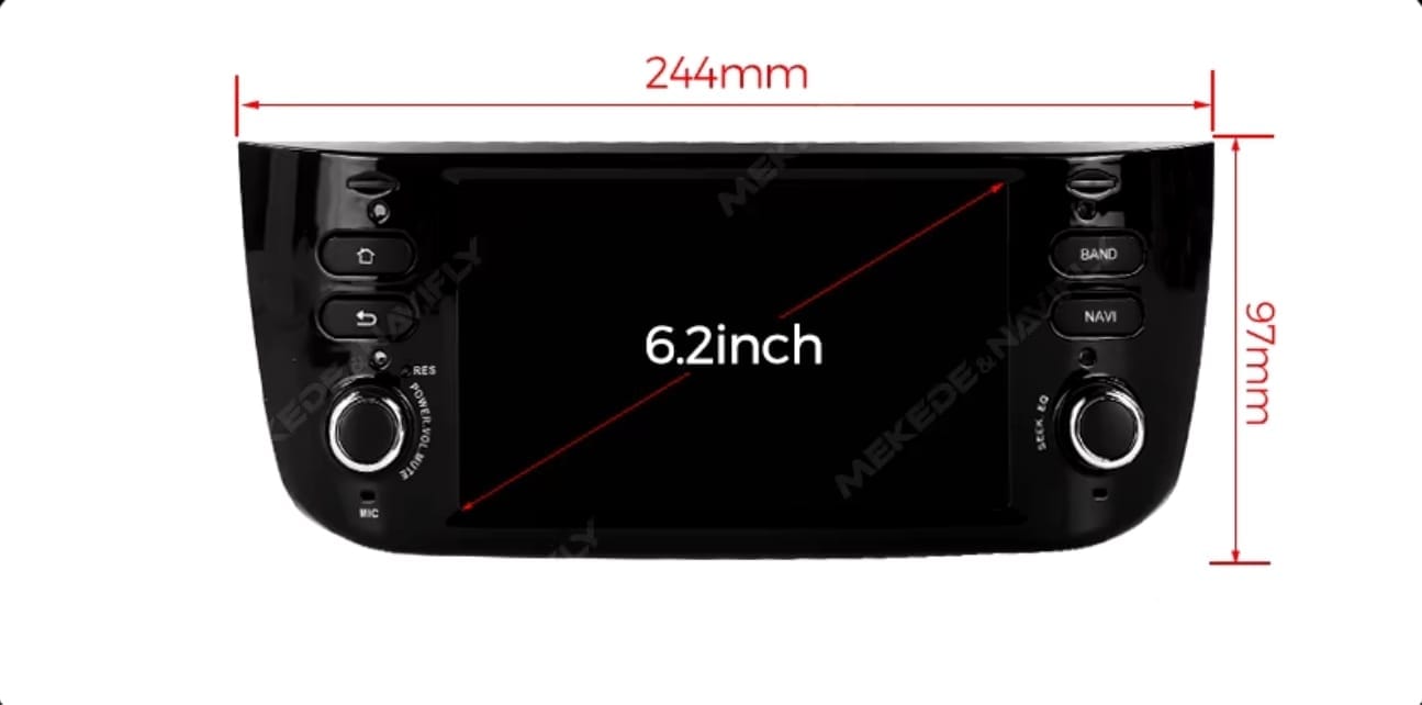 Autoradio Android per Fiat Punto Evo (2012-2015) — mascherina dedicata