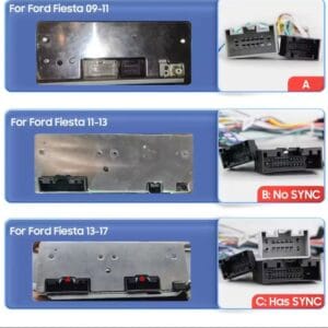 Autoradio Android per Ford Fiesta (2009-2017) — mascherina dedicata