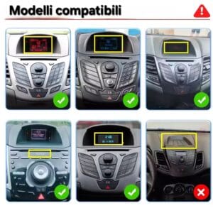 Autoradio Android per Ford Fiesta (2009-2017) — retro dell'unità