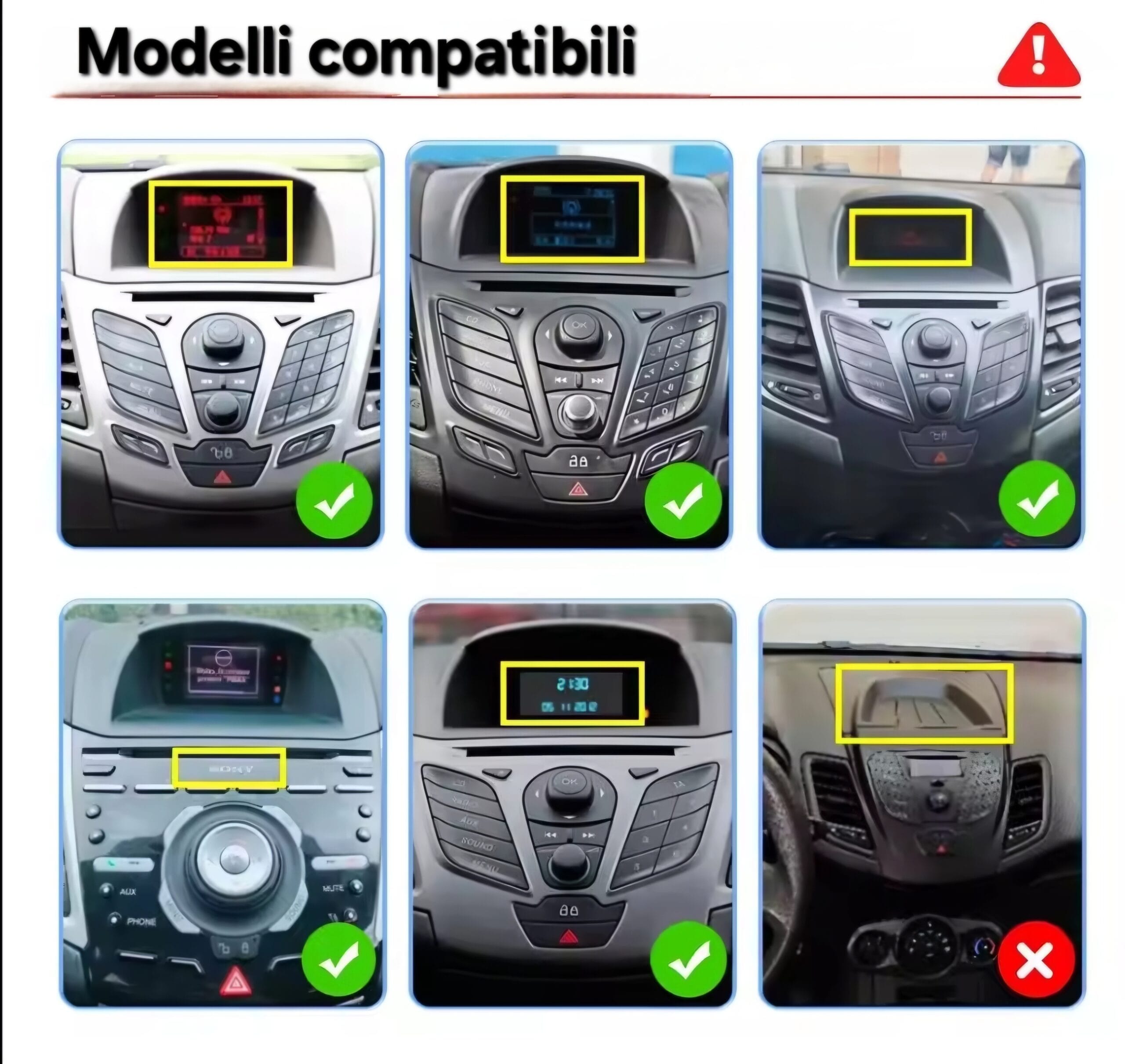 Autoradio Android per Ford Fiesta (2009-2017) — retro dell'unità
