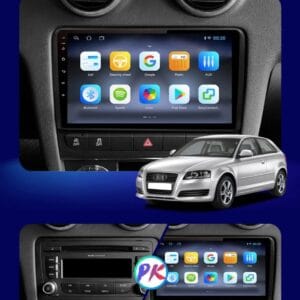 Autoradio Android per Autoradio Android Audi A3 Sportback (2003-2011) — installata nella plancia