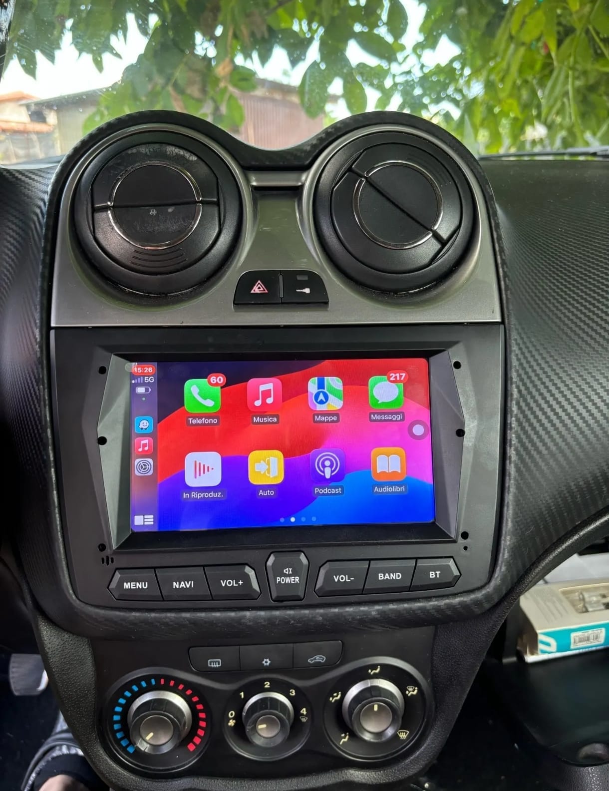 Autoradio Android per Alfa Romeo MiTo (2008-2018) — retro dell'unità