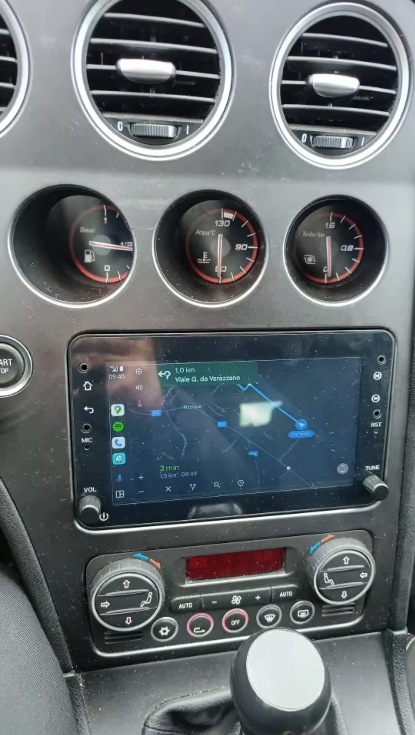 Autoradio Android per Alfa Romeo 159 (2005-2011) — mascherina dedicata