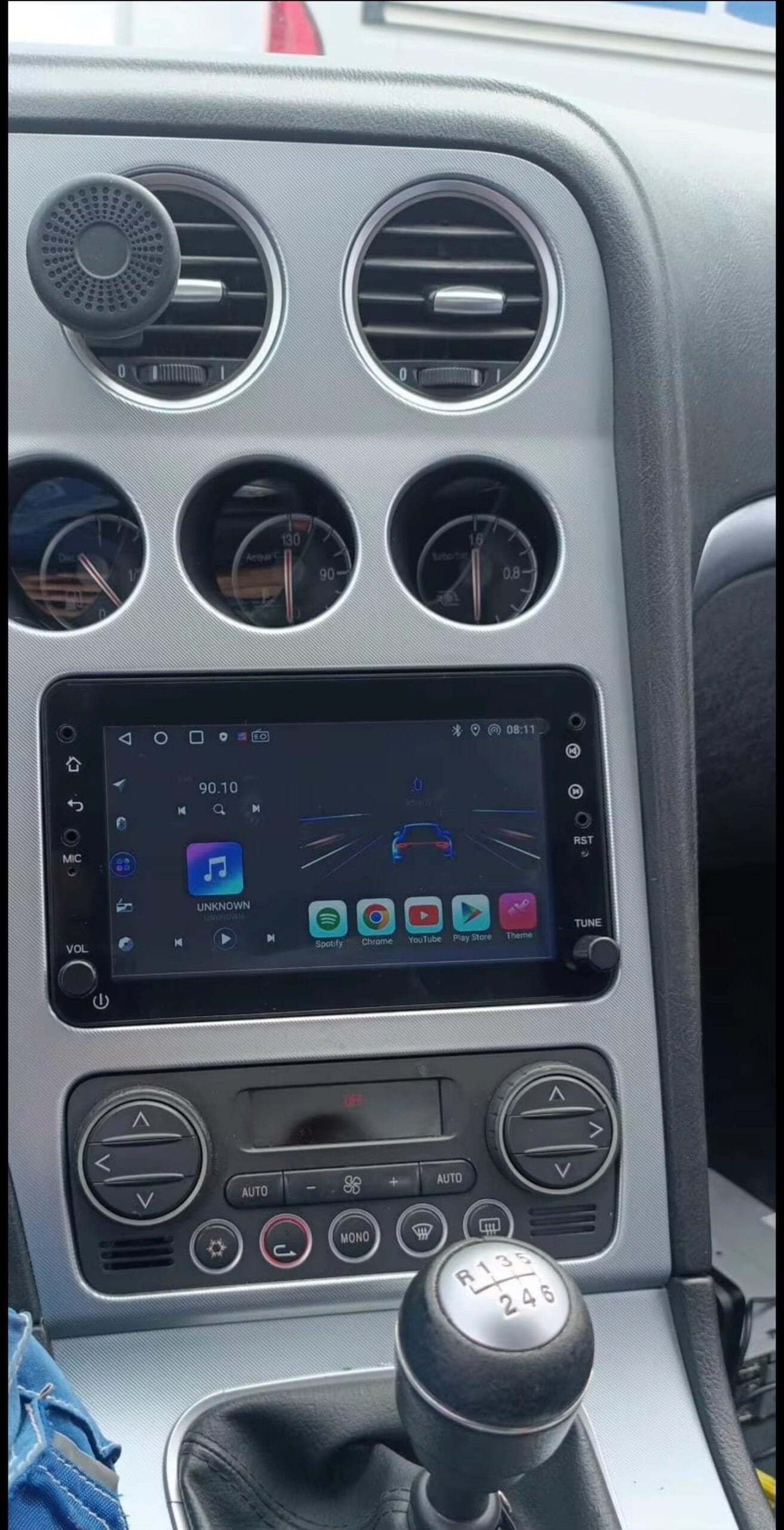 Autoradio Android per Alfa Romeo 159 (2005-2011) — retro dell'unità