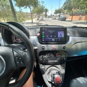 Autoradio Android per Fiat 500 (2007-2015) — connettori e cablaggio inclusi