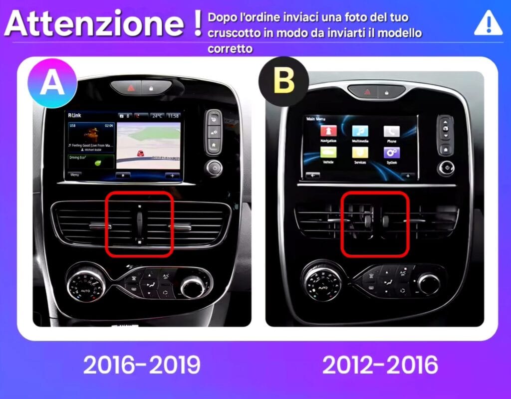 Autoradio Android per Renault Clio 4 e ZOE (2012-2019) — dettaglio schermo touch