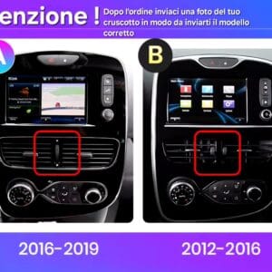 Autoradio Android per Renault Clio 4 e ZOE (2012-2019) — dettaglio schermo touch