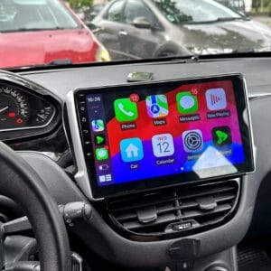 Autoradio Android per Peugeot 2008 e 208 (2012-2019) — dettaglio schermo touch