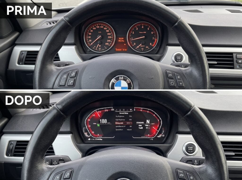 Cruscotto Digitale LCD Virtual Cockpit per BMW Serie 3 (E90 E91 E92 E93) – Tachimetro Full Digital