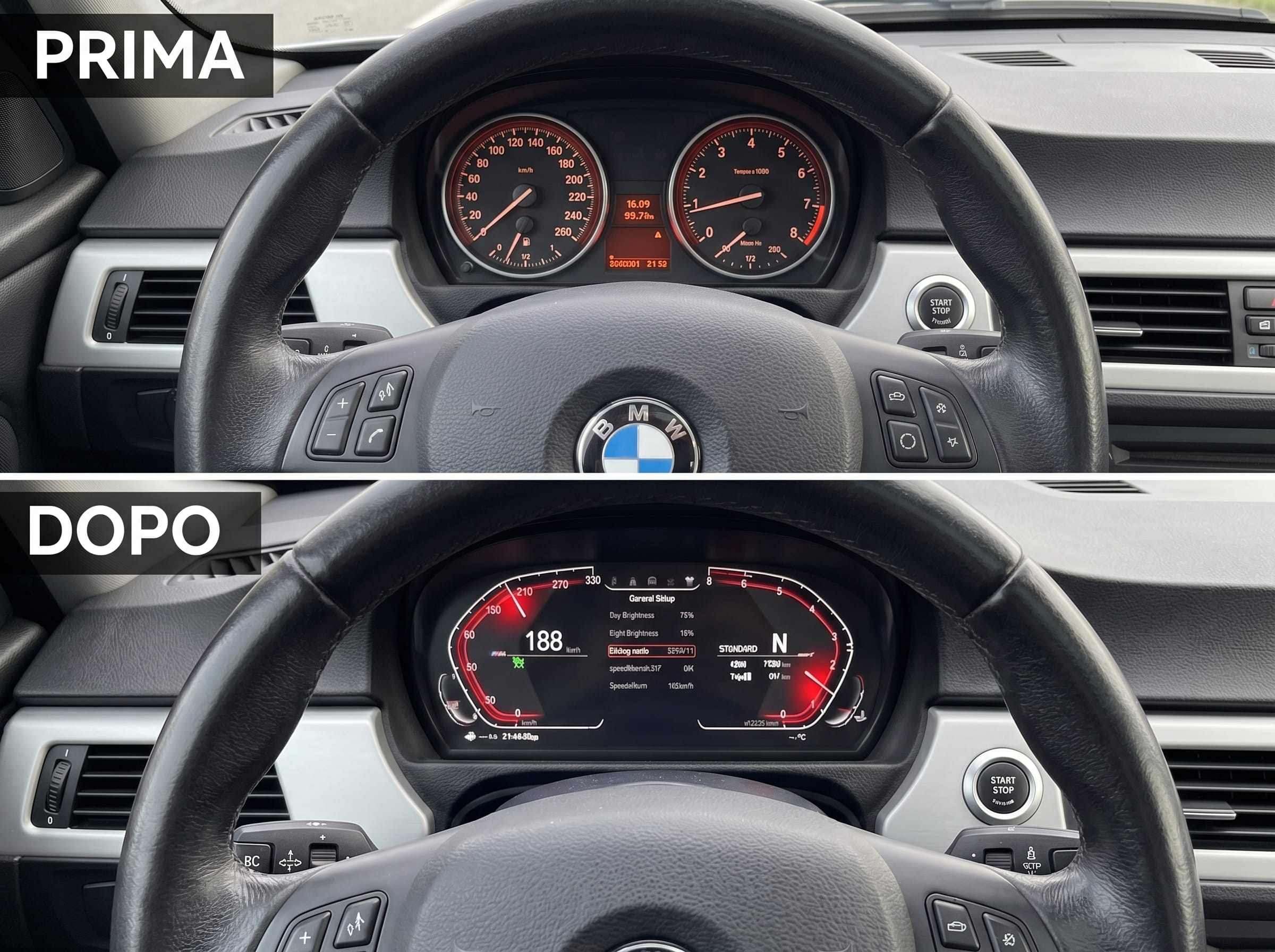 Cruscotto Digitale LCD Virtual Cockpit per BMW Serie 3 (E90 E91 E92 E93) – Tachimetro Full Digital - immagine 2